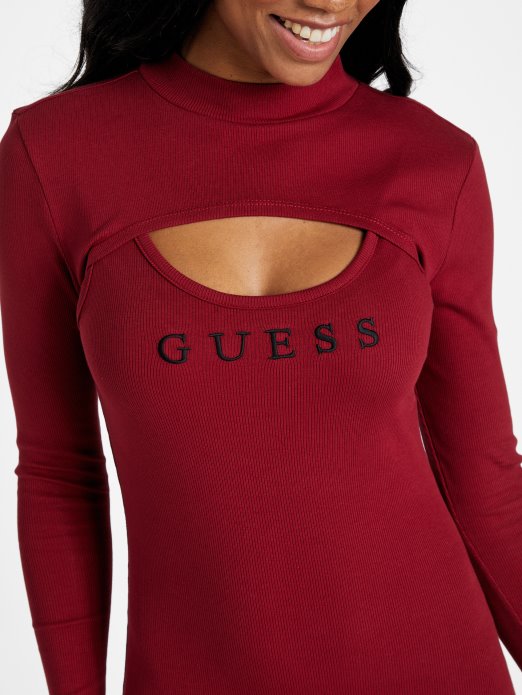 Guess Shopping Beet Juice Crvena Faina Dress