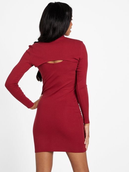 Guess Shopping Beet Juice Crvena Faina Dress