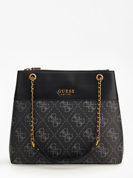 Guess Shopping Berta 4g Logo Torba Za Rame Siva