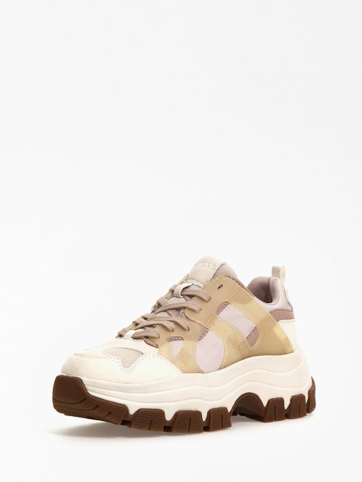 Guess Shopping Bež Brayjen Tenisica Za Trčanje S Logotipom