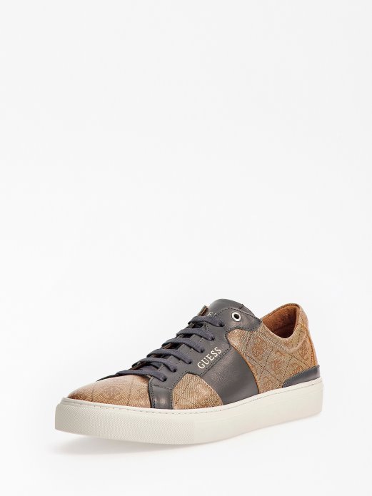 Guess Shopping Bež Ravenna 4g Niske Tenisice S Logotipom