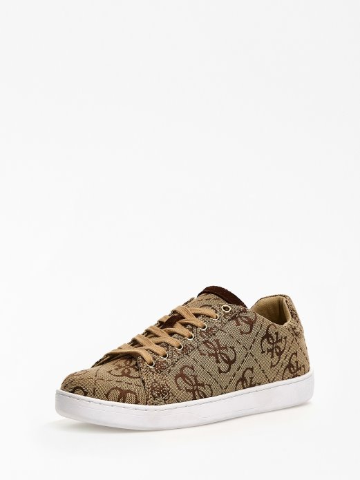 Guess Shopping Bež Rosalia 4g Tenisica S Logotipom