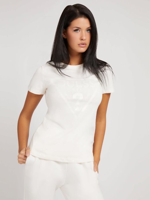 Guess Shopping Bijela Majica S Prednjim Logom