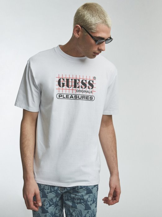 Guess Shopping Bijela Majica S Prednjim Logotipom Novo
