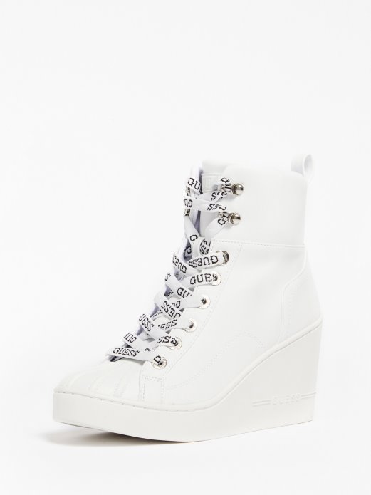 Guess Shopping Bijele Adalen Tenisice Na Wedges