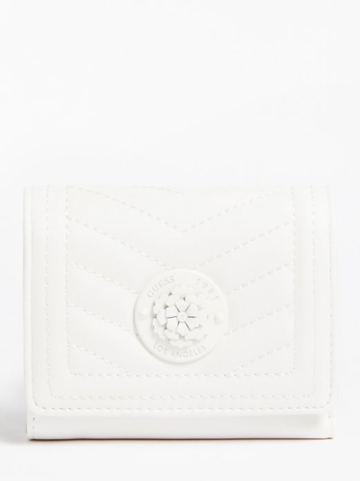 Guess Shopping Bijeli Lida Prošiveni Mini Novčanik