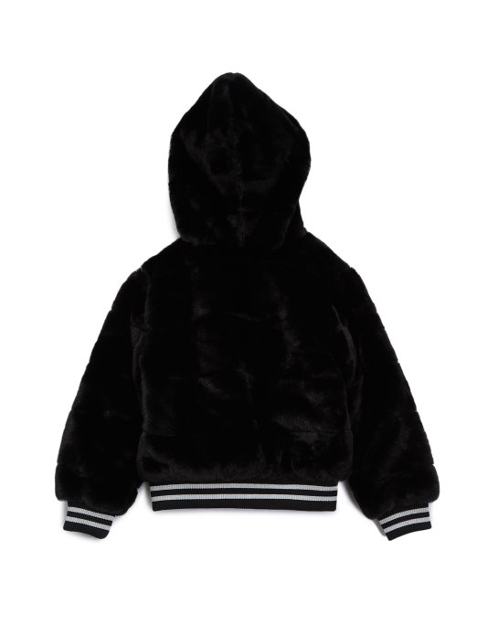 Guess Shopping Black Bay Jakna S Kapuljačom Od Umjetnog Krzna (2-6)