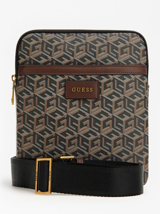 Guess Shopping Black Ederlo G Cube Logo Torba Preko Ramena
