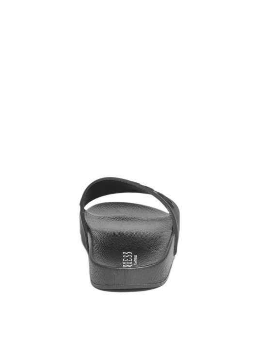 Guess Shopping Black Leo Logo Slides
