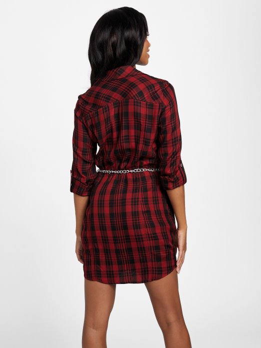 Guess Shopping Blagdansko Blaženstvo Karirano Abelina Tkana Košulja