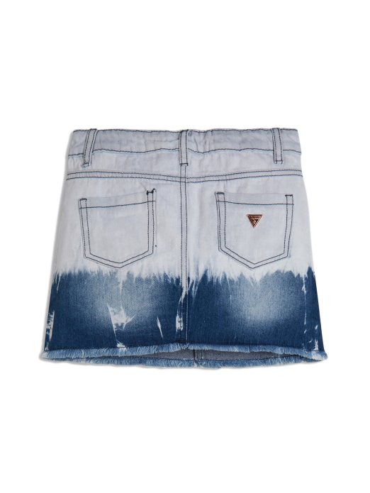 Guess Shopping Bleach Block Plava Prana Dip-dye Traper Suknja (7-14)