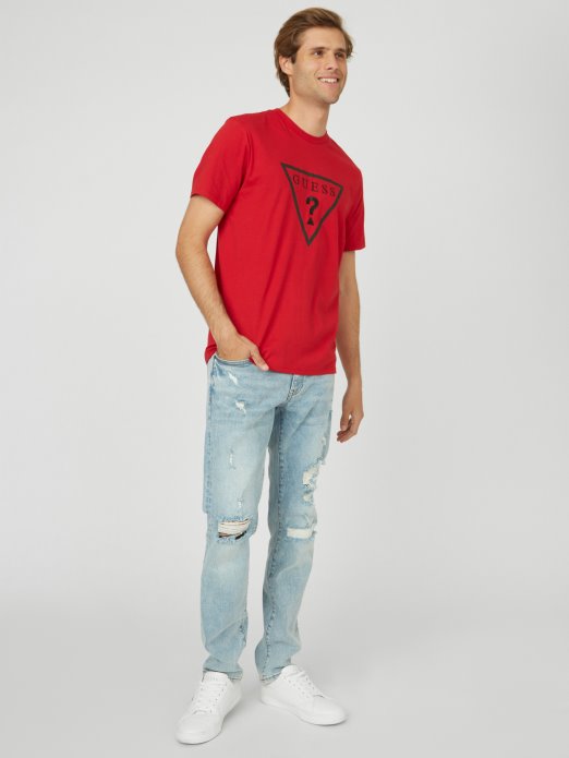 Guess Shopping Bolton Logo Crew Rugby Red