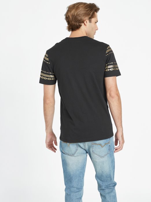 Guess Shopping Bowman Metallic Majica Jet Crna