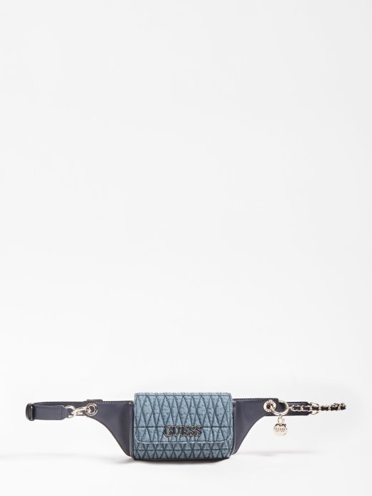 Guess Shopping Brinkley Prošivena Torba Za Remen Plava