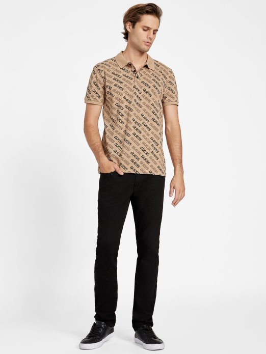 Guess Shopping Bronton Logo Polo Toasted Taupe