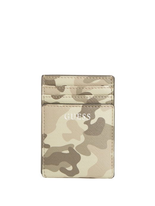 Guess Shopping Camo Bifold Cardholder Kamuflaža