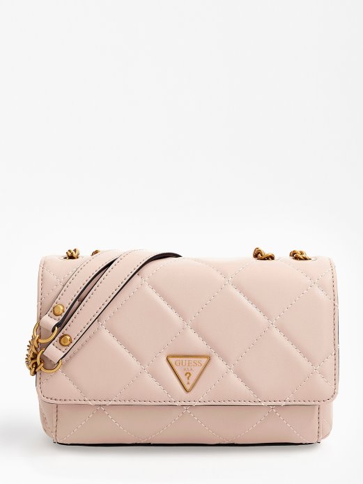 Guess Shopping Cessily Quilted Crossbody Bež