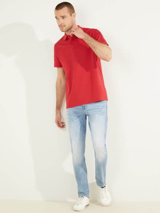 Guess Shopping Chili Red Paul Pique Tape Polo Majica