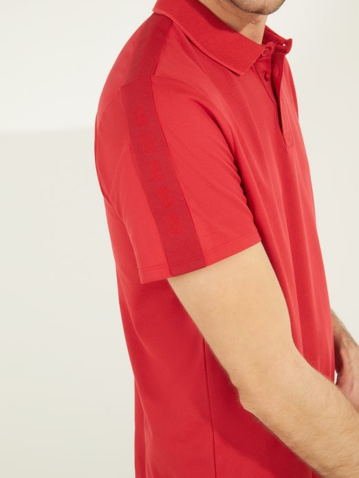 Guess Shopping Chili Red Paul Pique Tape Polo Majica
