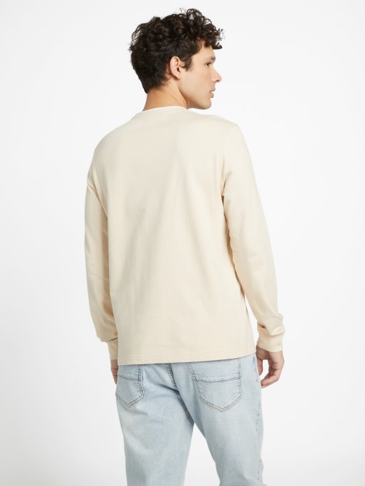 Guess Shopping Chino Majica S Dugim Rukavima S Logotipom Kalico