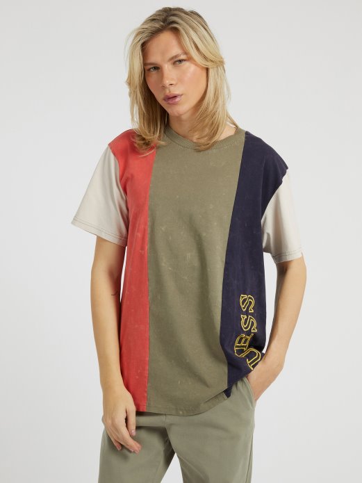 Guess Shopping Color Block Majica Bijela Multi