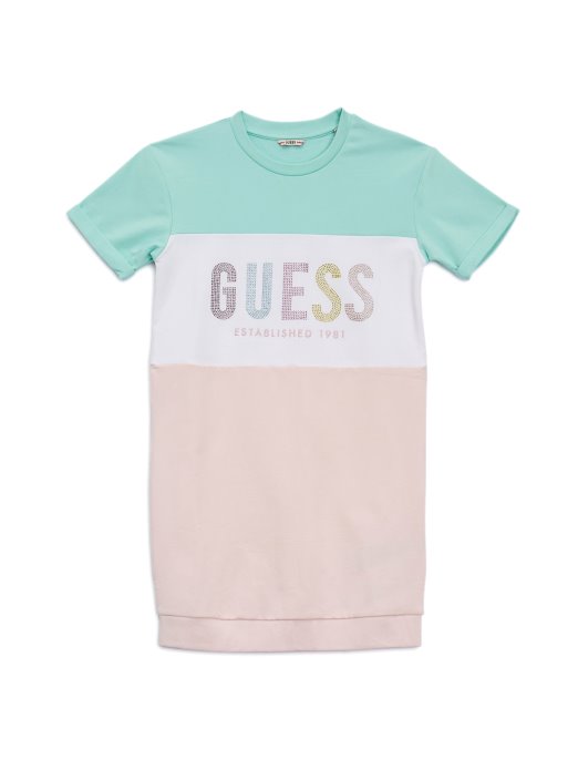 Guess Shopping Color-block Logo Haljina (7-14) Višebojni Ljetni Tonovi