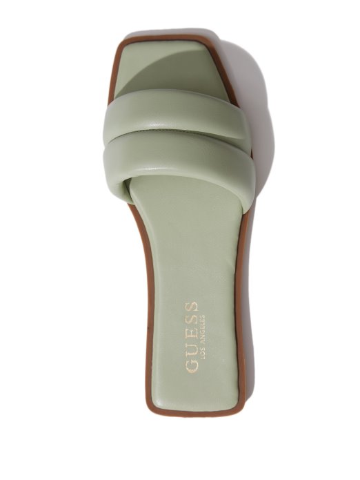 Guess Shopping Corinne Slide Sandals Zelena