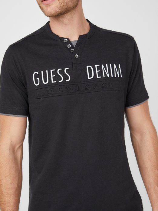 Guess Shopping Crna Edgar Henley Majica