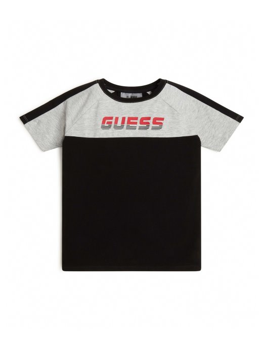 Guess Shopping Crna Eko Majica S Logom U Boji (4-14)