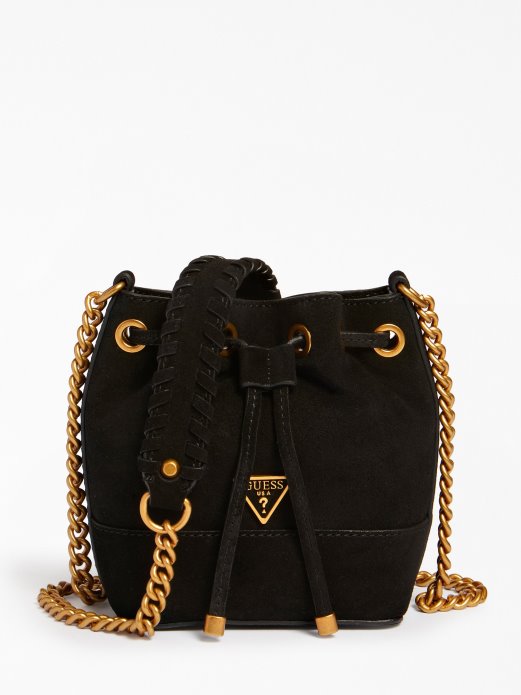 Guess Shopping Crna Kaoma Antilop Mini Bag Bucket Bag