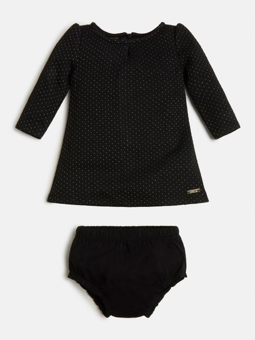 Guess Shopping Crna Lurex Jacquard Haljina I Komplet Gaćica