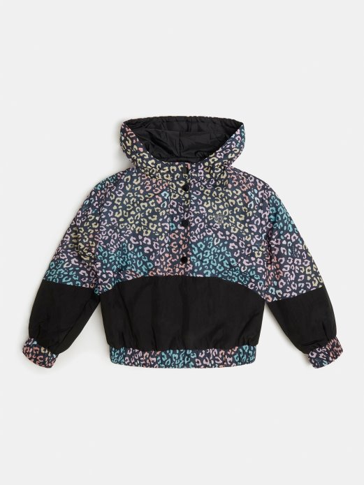 Guess Shopping Crna Multi Over Print Vjetrovka