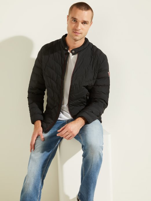 Guess Shopping Crna Podstavljena Jakna