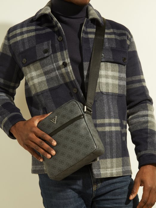 Guess Shopping Crna Vezzola Pametna Majica S Patentnim Zatvaračem četvrtasti Crossbody