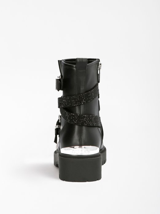 Guess Shopping Crne Gležnjače Od Kamenčića Ornina