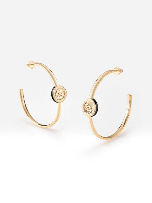 Guess Shopping Crne Multi 4g-loop-naušnice