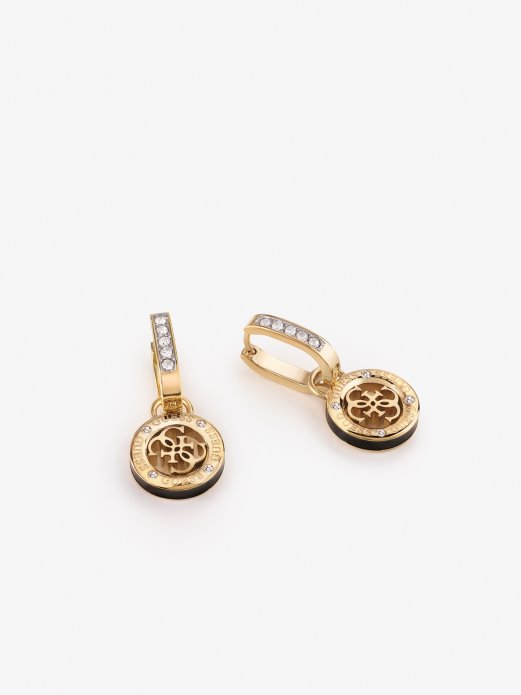 Guess Shopping Crne Multi 4g-loop-naušnice Novi Trend