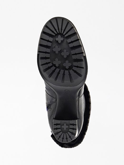 Guess Shopping Crne čizme Od Umjetnog Krzna Timoty