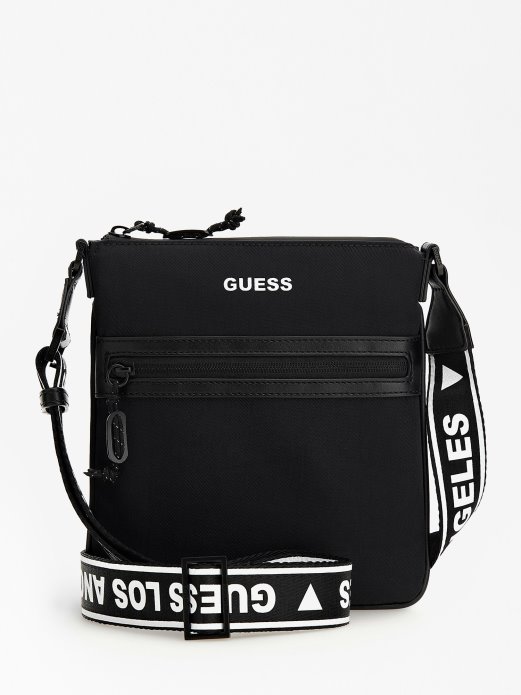 Guess Shopping Crni Logo Certosa Tech Torba Za Preko Ramena