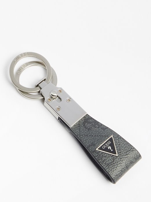 Guess Shopping Crni Vezizola 4g Logo Privjesak Za Ključeve