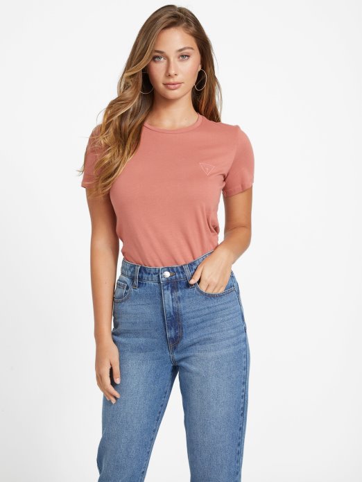 Guess Shopping Crvena Majica S Logotipom Glen Josie