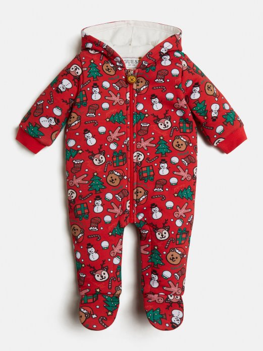 Guess Shopping Crvena Svekolika Hlača S Printom