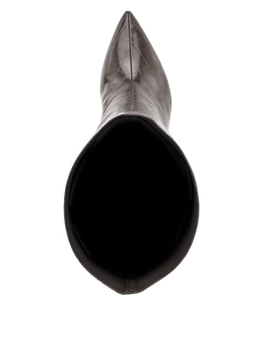 Guess Shopping Daytonske čizme Do Koljena Od Umjetne Kože Tamno Smeđe