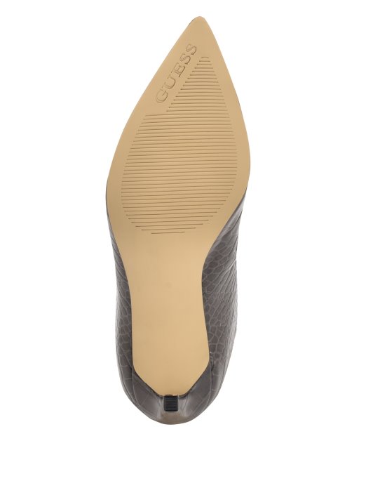 Guess Shopping Daytonske čizme Do Koljena Od Umjetne Kože Tamno Smeđe