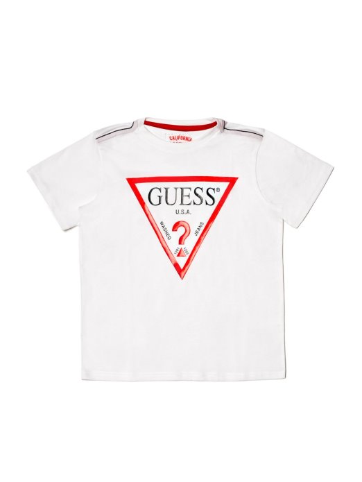 Guess Shopping Dječja Majica S Logotipom (7-14) Bijela