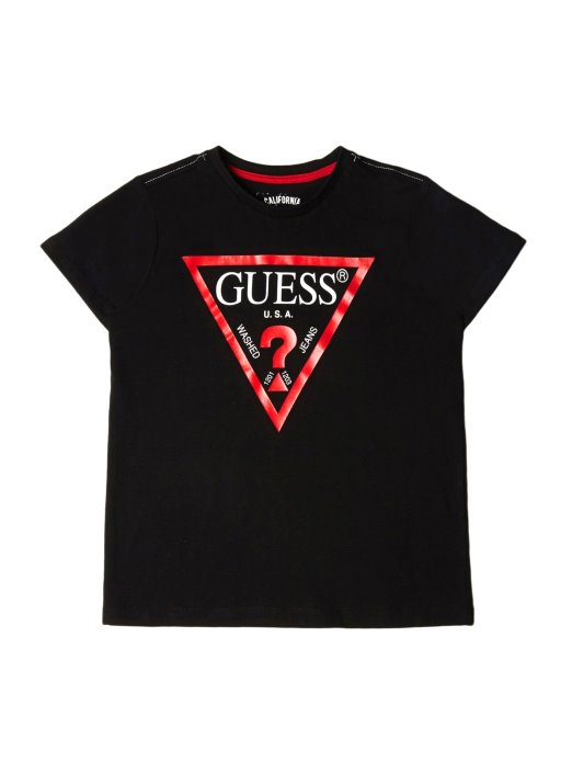 Guess Shopping Dječja Majica S Logotipom (7-14) Jet Crna
