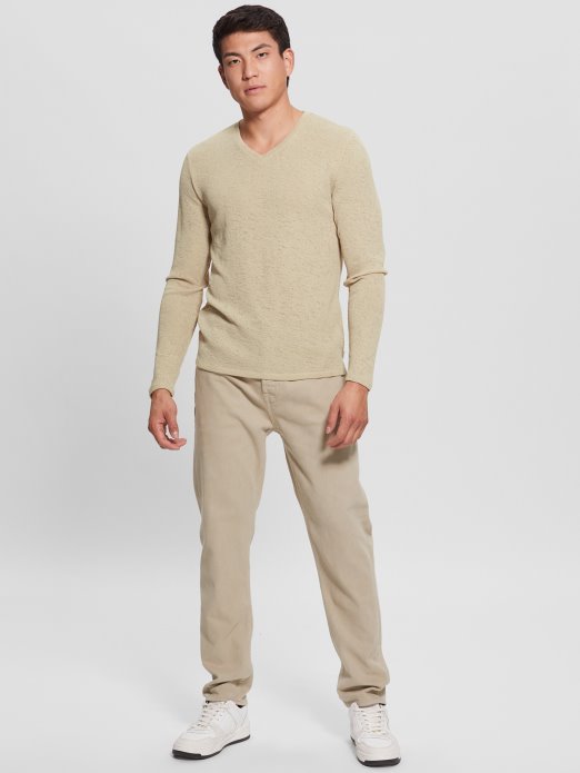 Guess Shopping Dugih Rukava Gaze Tee Cemento