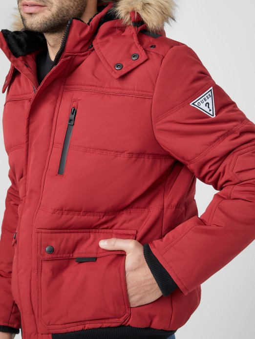 Guess Shopping Duncan Jakna Ragbi Crvena