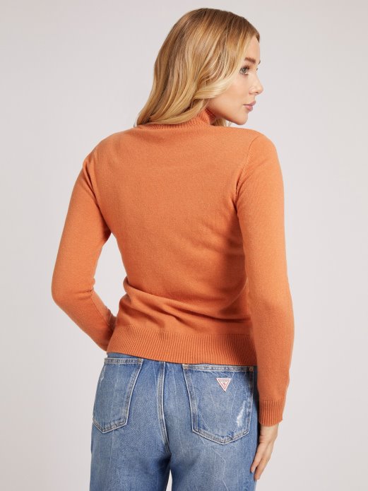 Guess Shopping Džemper S Kornjačevim Ovratnikom Bež