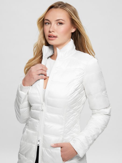 Guess Shopping Eco Joy Reverzibilna Jakna čisto Bijela